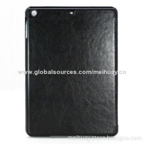 Leather Sleeve Case for iPad, with Three Folds